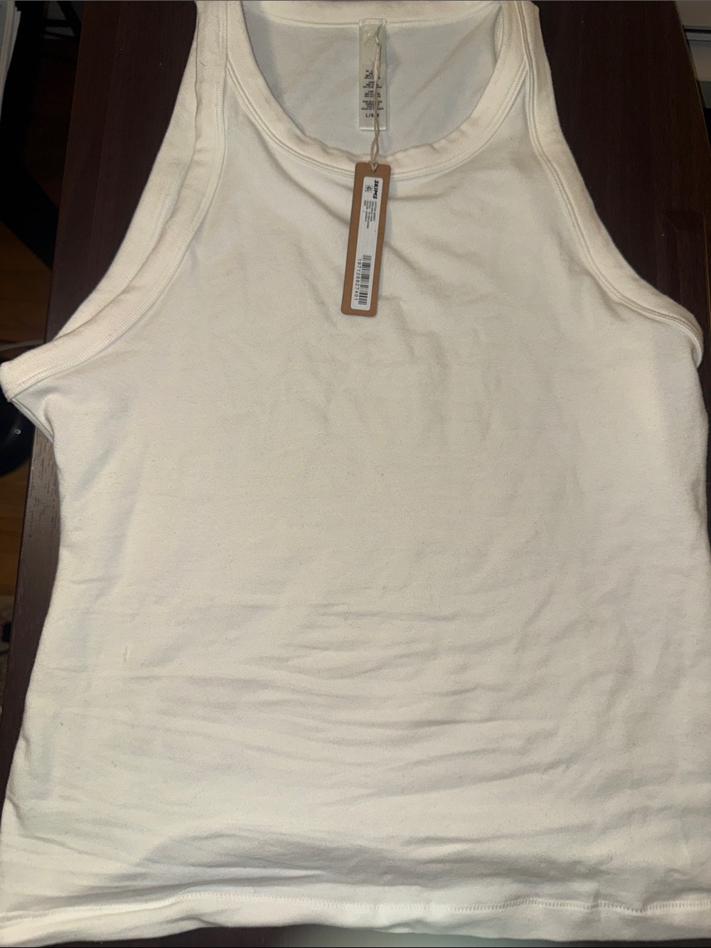 Women’s Cream Ribbed Tank Top - SKIMS